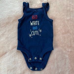 Newborn 4th of July Onesie